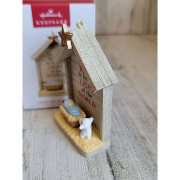 Hallmark light of the world Nativity ornament Xmas religious - Picture 6 of 7